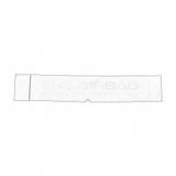 Nissan OEM Caution Air Bag Decal Label - Nissan Skyline R33 GTS
