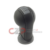 Infiniti OEM G35 Shift Knob - Tan Interior (Gun Metal Trim)