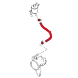 Nissan OEM 300ZX Power Steering Hose - Suction, Reservoir to Pump(90+ NA or 94+ TT)