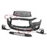 Infiniti OEM Sport Front Bumper Cover Fascia Conversion Kit, 2018 Style - Infiniti Q50 14+ V37