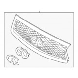 Infiniti OEM Upper Front Grille, Sport - Q50 14-15 V37