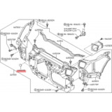 Nissan OEM Radiator Support Core Blind Plug Cover - Nissan 350Z Z33