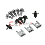 Nissan OEM Front Fender Splash Shield Guard Hardware Kit - Nissan 300ZX Z32