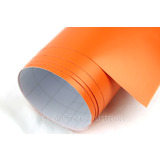 Matt Orange Vinyl Wrap Car Auto Roof Film Foil - PREMIUM - A4 Sheet