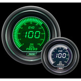 Prosport Evo Electrical Oil Pressure Car Auto Gauge 52mm - White/Green