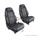 Nissan OEM Reupholstered Leather Seats, Pair L+R - Nissan 300ZX Z32