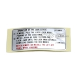 Nissan OEM 300ZX T-Top Lock Label - Z32