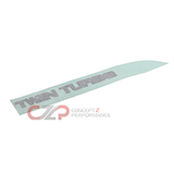 Nissan OEM Rear Spoiler "Twin Turbo" Decal - Nissan 300ZX  90-93 Twin Turbo TT Z32