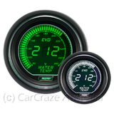Prosport Evo Electrical Water Temperature Gauge 52mm White/Green EVOWGWT.C