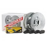 Hawk Performance Sector 27 Brake Kit, Rotors and Pads, Front - Nissan 350Z 06-08 w/ Standard Brakes Z33