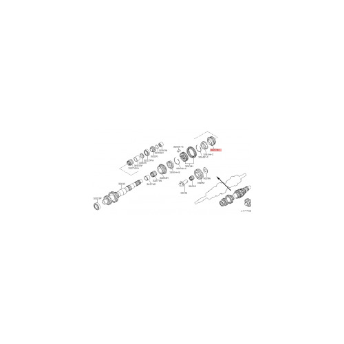 Nissan OEM 32270-CD01D Counter Shaft 4th Gear Assembly - Nissan 350Z 03-06 Z33