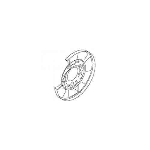 Plate Assy-back,rear Brake Lh