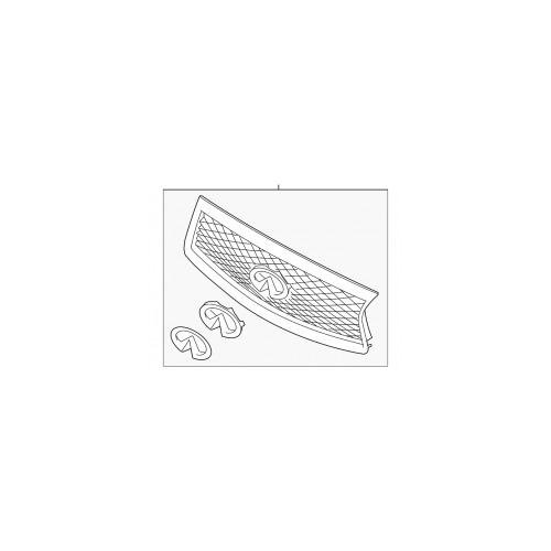Infiniti OEM Upper Front Grille, Sport - Q50 14-15 V37