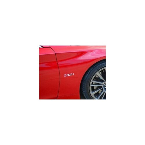 Infiniti OEM Side Fender Emblem Badge - Infiniti Q50 Q60 Red Sport CV37