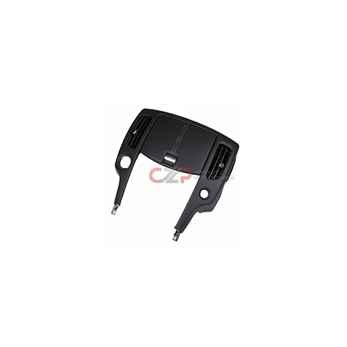 Nissan OEM 370Z Radio Bezel Finisher - White Stitch, 09+ Z34