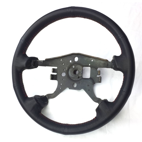 300ZX Z32 Steering Wheel Leather Black stitching Nissan Fairlady Air Bag