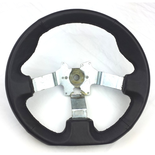 300ZX Z32 Steering Wheel Leather Black stitching - New Design