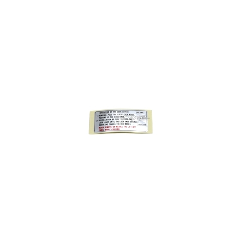 Nissan OEM 300ZX T-Top Lock Label - Z32