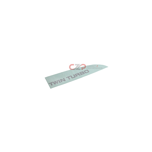 Nissan OEM Rear Spoiler "Twin Turbo" Decal, Bronze Tint - Nissan 300ZX 94-96 Twin Turbo TT Z32