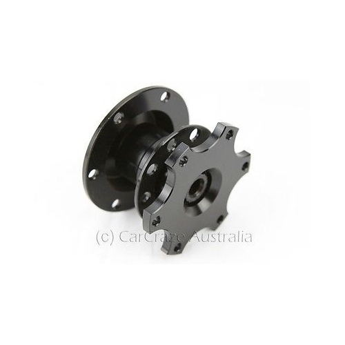 Universal Quick Release Black Sparco Style Steering Wheel Hub Rally